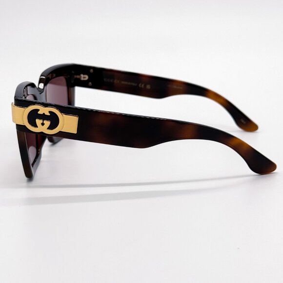 NEW GUCCI GG1689S 002 WOMEN HAVANA SUNGLASSES GUCCI - Picture 10 of 14